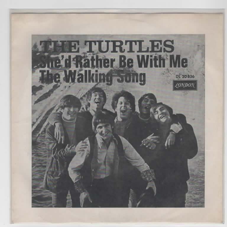 The Turtles- She'd Rather be with Me, 7 inch, Ophalen of Verzenden, Zo goed als nieuw, Beschermende buitenhoes