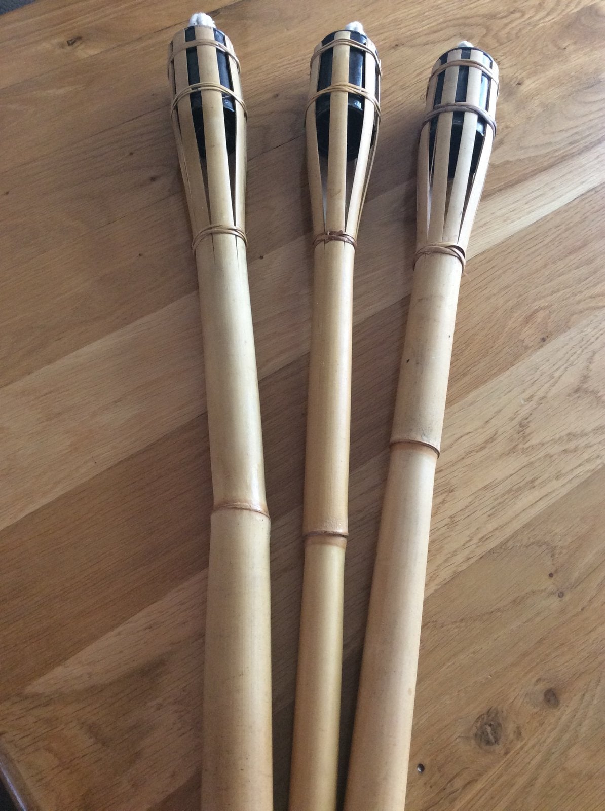 Tuinfakkels Bamboe ca. 60 cm. 3 stuks Nieuw setprijs, Tuin en Terras, Ophalen of Verzenden, Zo goed als nieuw