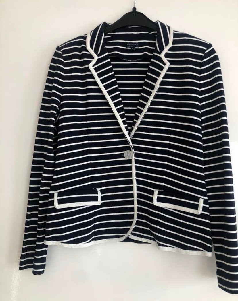 Bloomings jasje maat L, Kleding | Dames, Jasjes, Kostuums en Pakken, Blauw, Maat 42/44 (L), Ophalen of Verzenden, Zo goed als nieuw