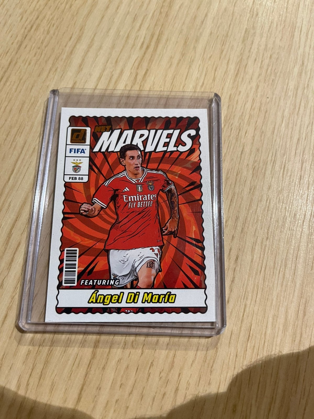 Angel Di Maria Benfica Panini Marvel, Ophalen of Verzenden, Zo goed als nieuw, Sticker