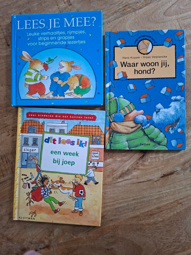3 kinderboeken voor kleuters, kind groep 3, zelf leren lezen, Ophalen of Verzenden, Gelezen, Diverse auteurs, Fictie algemeen