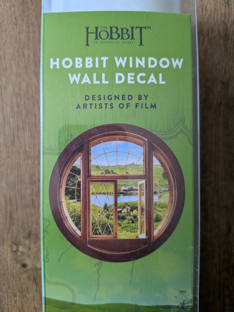 Hobbit raam muur poster "Hobbit window wall decal", Ophalen of Verzenden, Nieuw, Film, Poster