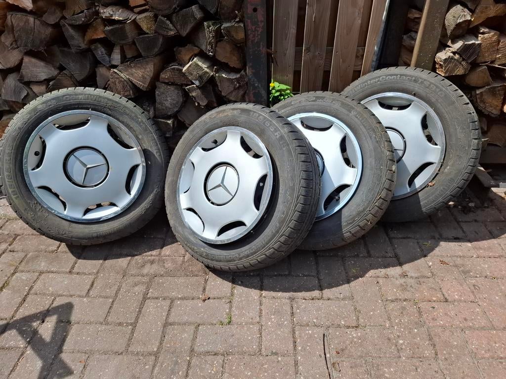 Mercedes stalen velgen, 15 inch, Velg(en), Zomerbanden, 185 mm