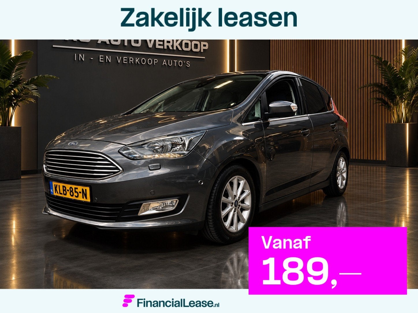 Ford C-MAX 1.5 Titanium PDC_Cruise_Automaat_Cruise_trekh, Dealer onderhouden, 15 km/l, Euro 6, 4 cilinders