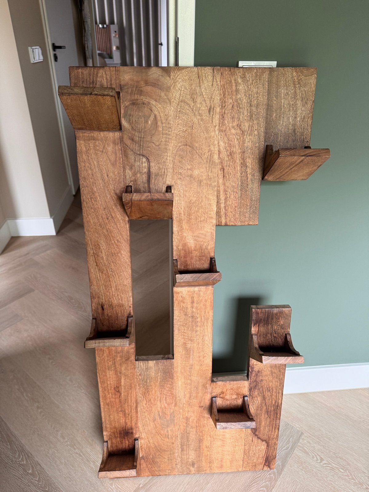 Houten wijnrek, Ophalen, Zo goed als nieuw, Hout