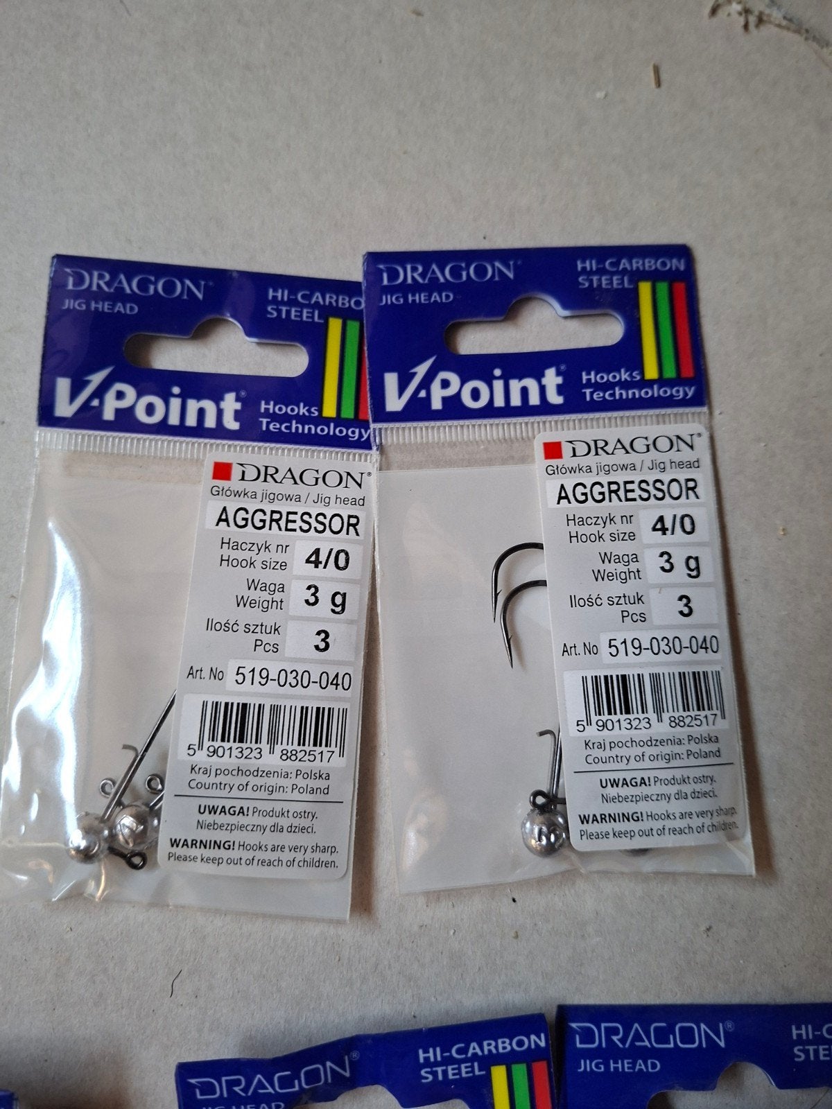 Dragon  V-Point Jigheads. (+50st.), Overige typen, Nieuw, Ophalen of Verzenden, Dragon