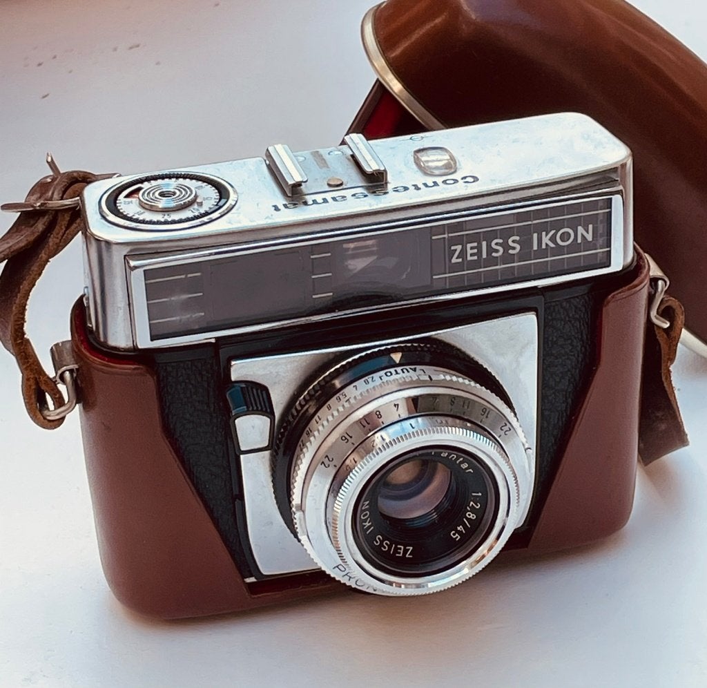 Zeiss Ikon Contessamat met originele foedraal, Ophalen of Verzenden, Compact, Overige Merken