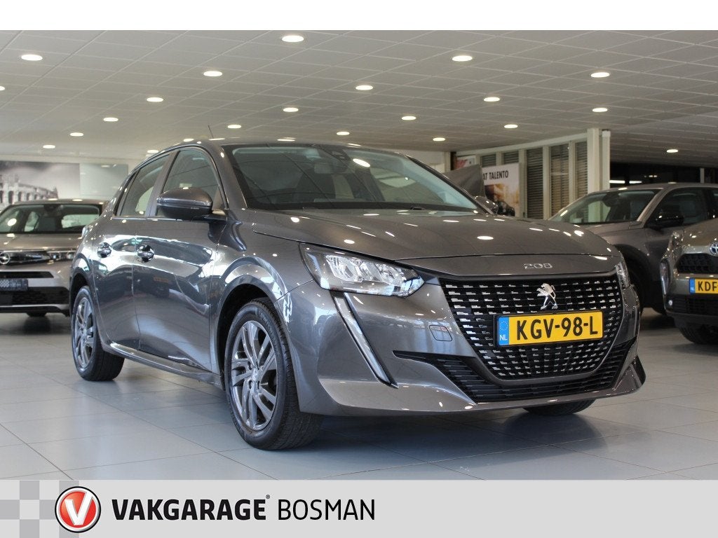 Peugeot 208 1.2 PT Allure Pack/CARPLAY/PDC/NAVIGATIE, Stof, Gebruikt, Zwart, 1199 cc