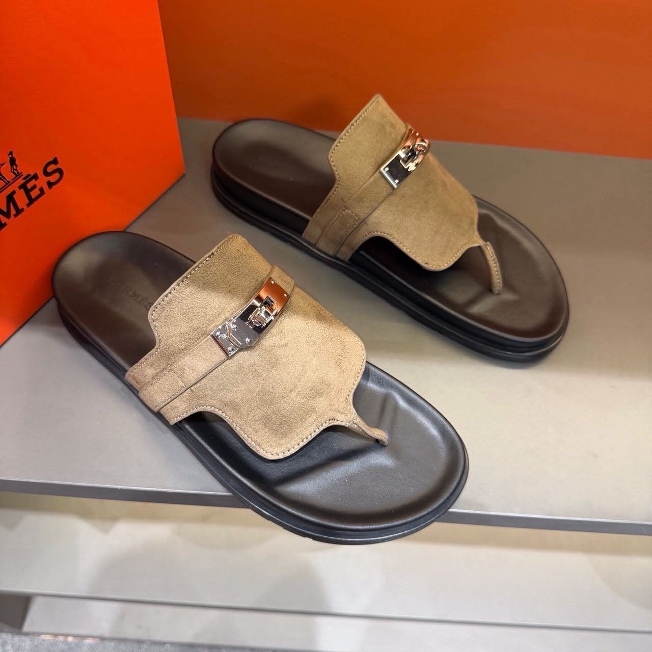 Hermes Empire Slippers, Slippers, Overige kleuren, Verzenden, Nieuw