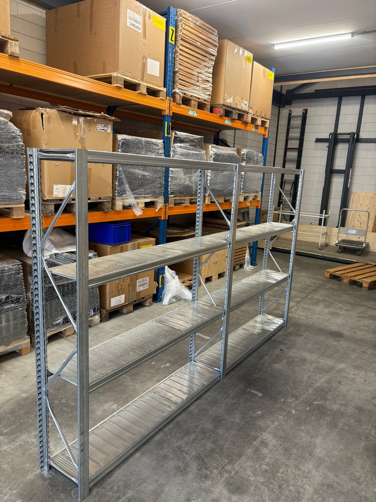 Metal system stellingen  - 30cm diep, Ophalen, Zo goed als nieuw