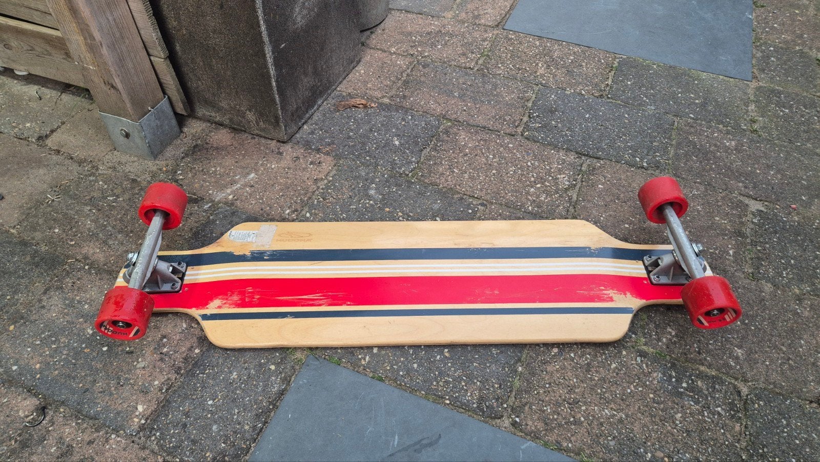 Fijn Hudora longboard, weinig gebruikt, rolt uitstekend, Ophalen of Verzenden, Zo goed als nieuw, Overige typen, Longboard