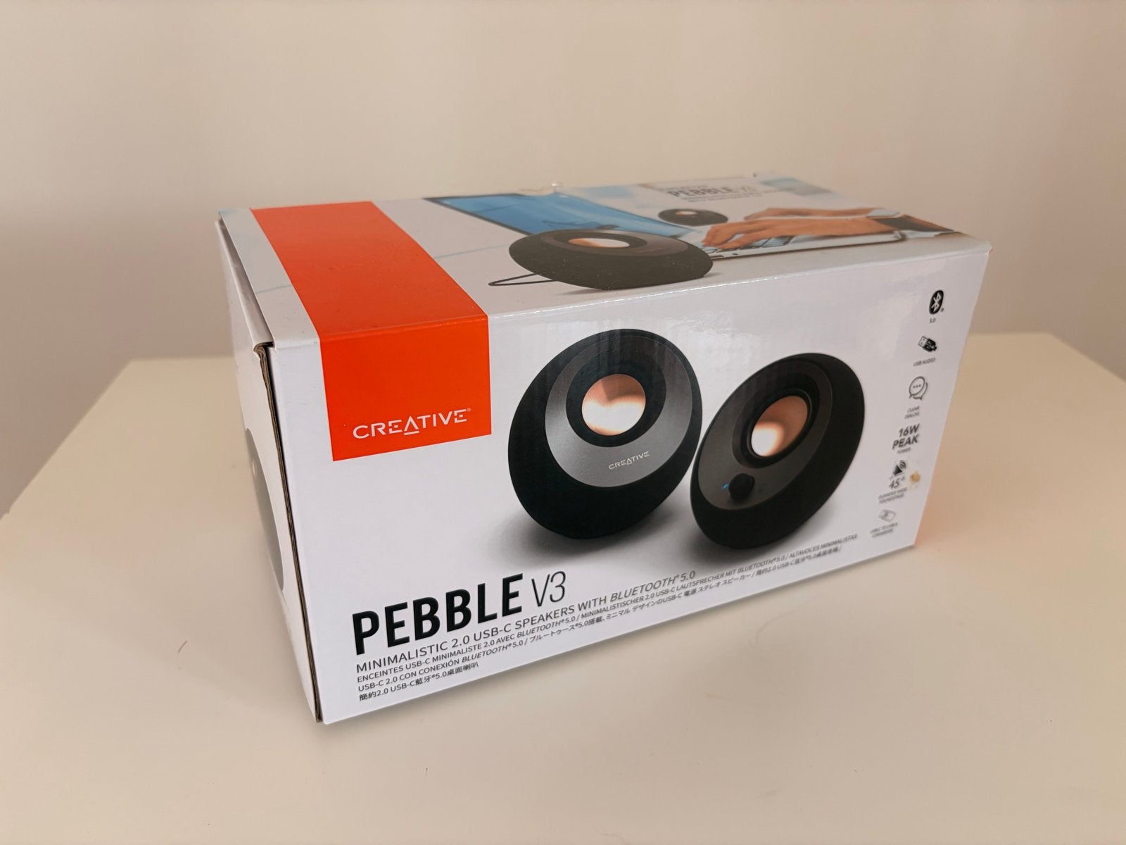 Creative Pebble V3 speakers, Ophalen of Verzenden, Zo goed als nieuw, Audiokanaal 2