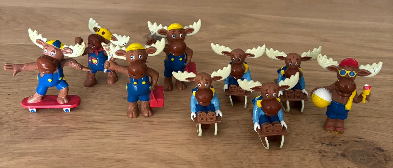 9 Kunststof IKEA elandfiguren, Ophalen of Verzenden, Gebruikt