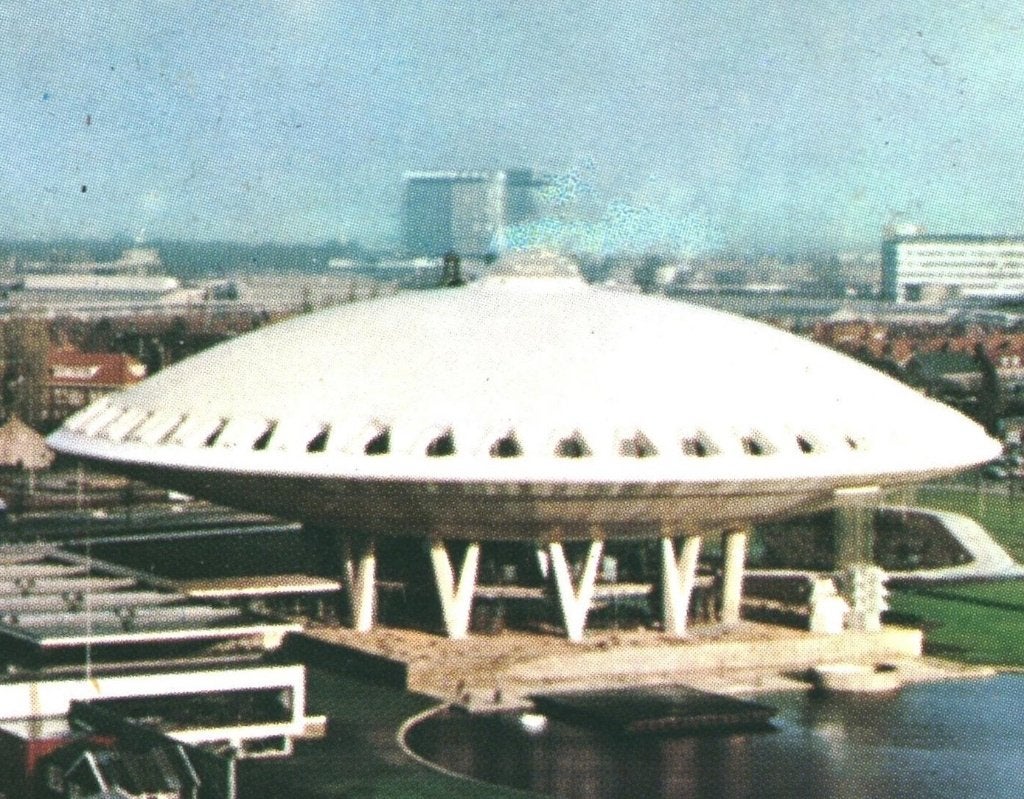 41006 Eindhoven  Evoluon Wederopbouw Philips Onbeschreven, Ophalen of Verzenden, 1960 tot 1980, Ongelopen, Noord-Brabant