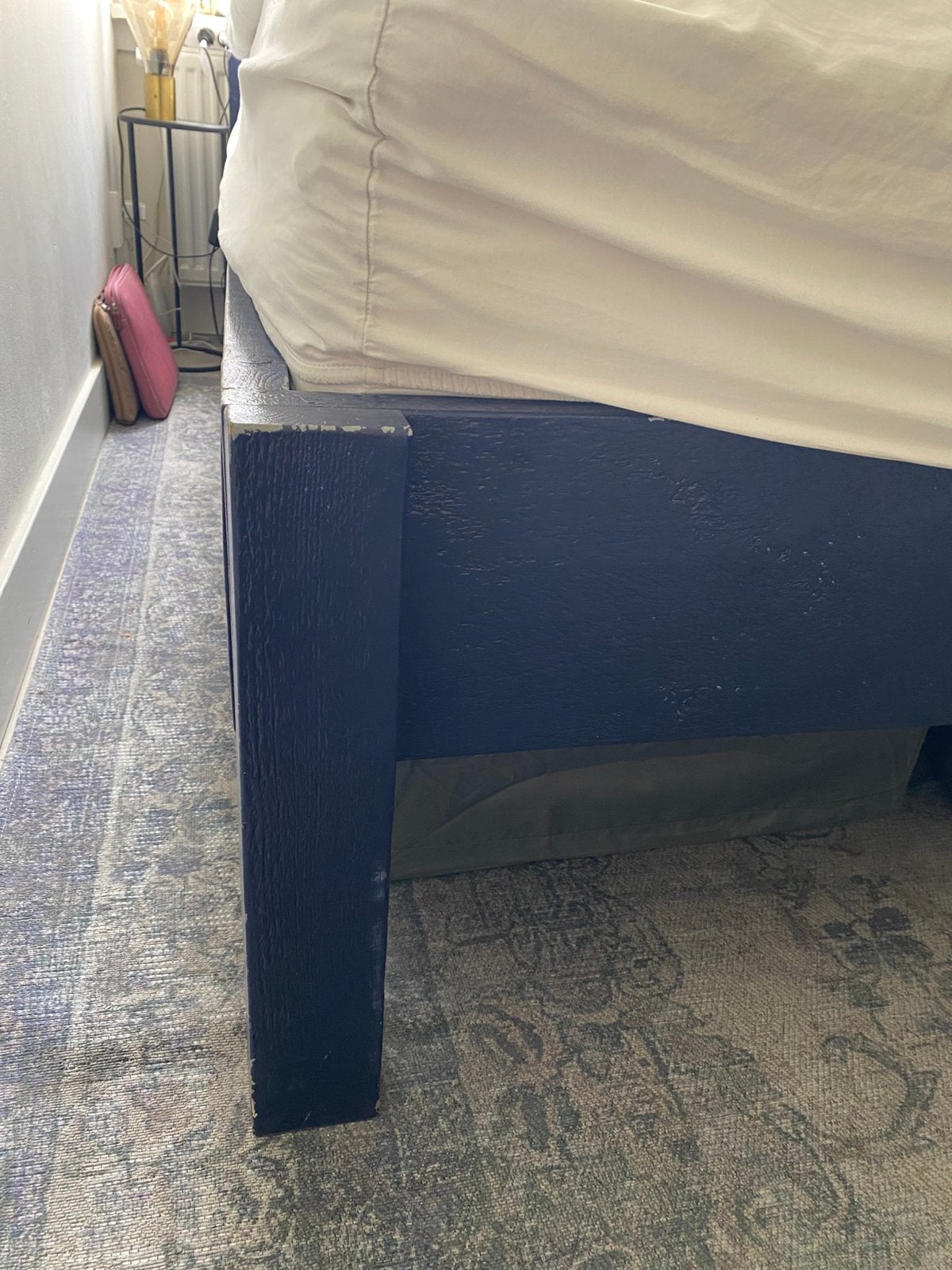 Houten bedframe GRATIS, Ophalen, Zo goed als nieuw, Eenpersoons, 160 cm
