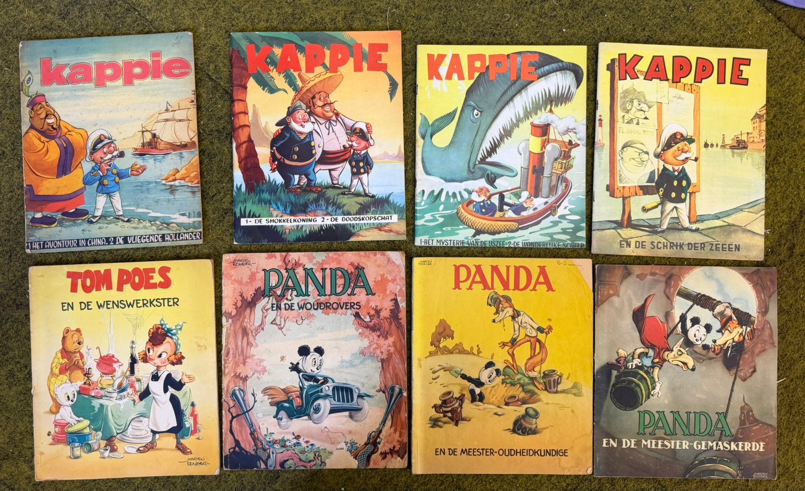 Lotje oude Marten Toonders Strips 1e druk 1952/1960, Meerdere stripboeken, Ophalen of Verzenden, Gelezen