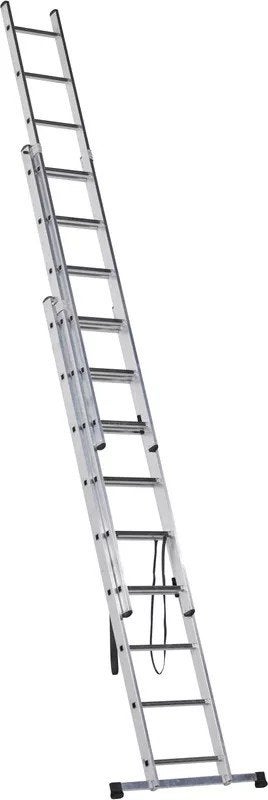 GAMMA reformladder 3x 9 treden, maximale werkhoogte 5,65 m, Doe-het-zelf en Verbouw, Ophalen, Zo goed als nieuw, Ladder, 4 meter of meer