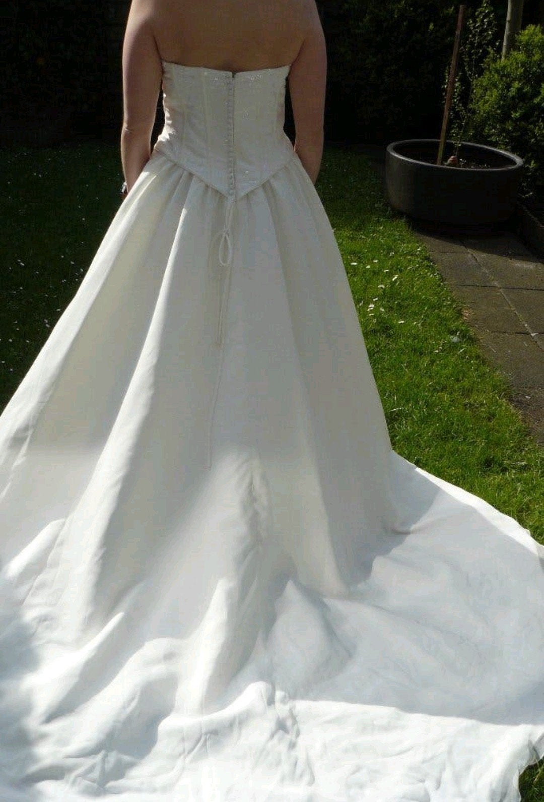 Nieuwe sierlijke strapless Sincerity trouwjurk, Ophalen of Verzenden, Nieuw, Wit, Trouwjurk