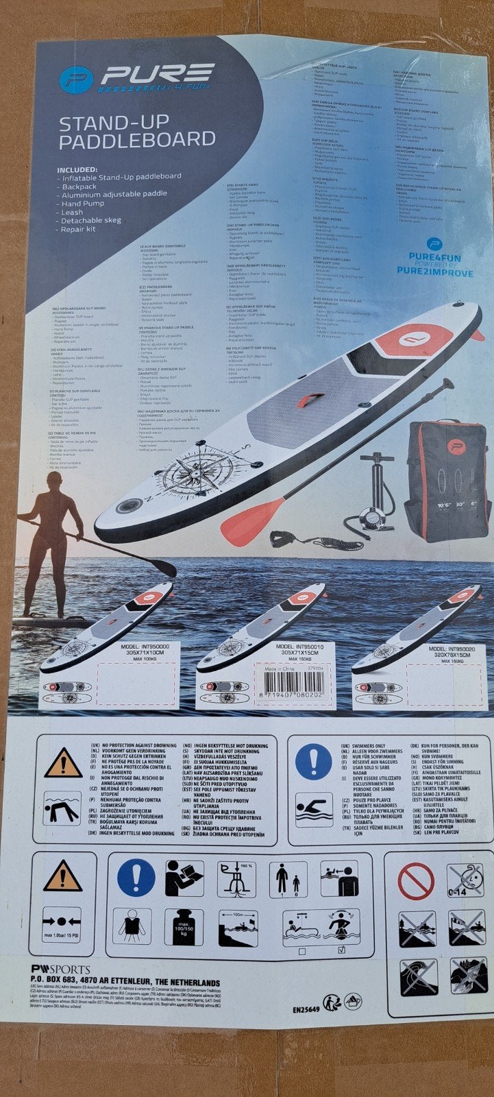 Nieuw Pure Stand-Up Paddleboard Set - Opblaasbaar SUP, Watersport en Boten, Suppen, Nieuw, SUP-boards, Ophalen of Verzenden