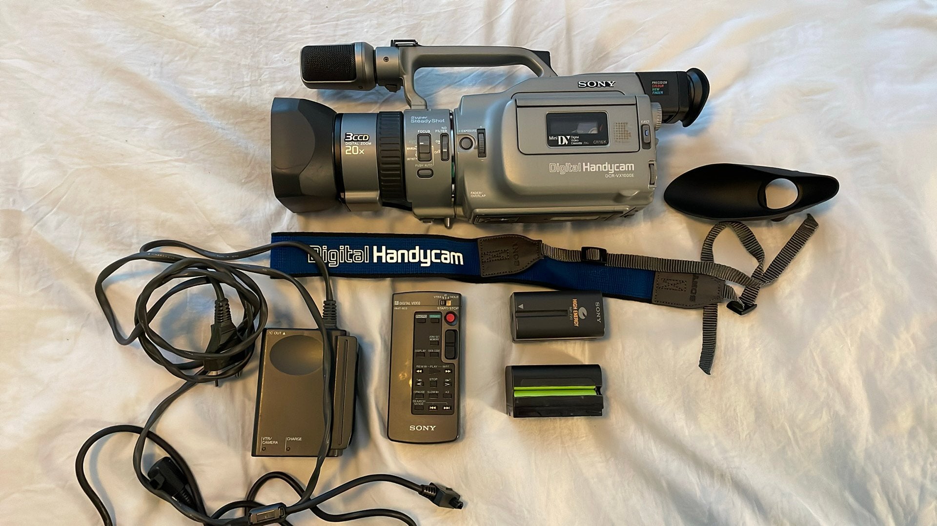 Sony DCR-VC1000E Digital Handicam, Ophalen, Mini dv, Sony, 20x of meer