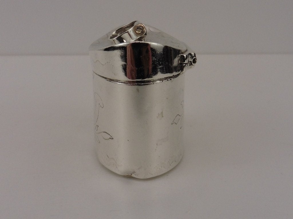 Zilveren lodereindoosje                                 Z176, Ophalen of Verzenden, Zilver