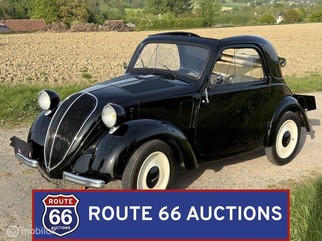 Simca 5 Topolino | 1939 | Route 66 Auctions, Auto's, Overige merken, Overige carrosserieën, Zwart, Bedrijf