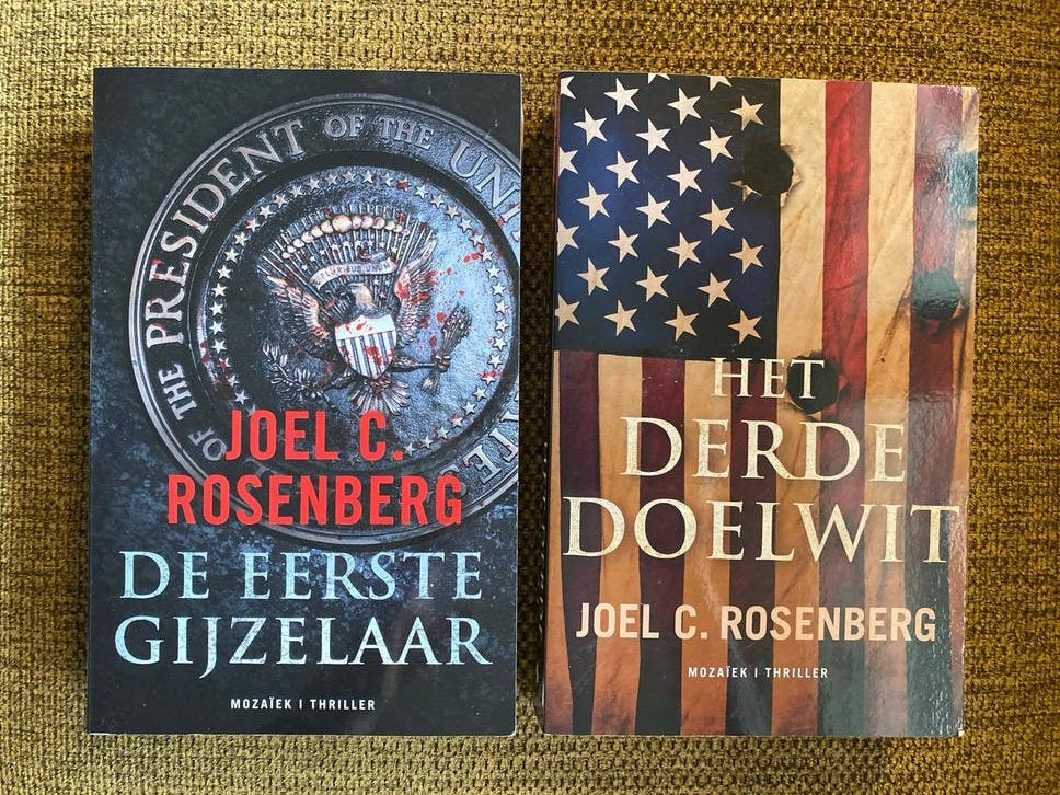 Joel C. Rosenberg - De Eerste Gijzelaar & Het Derde Doelwit, Boeken, Thrillers, Ophalen of Verzenden, Gelezen, Amerika
