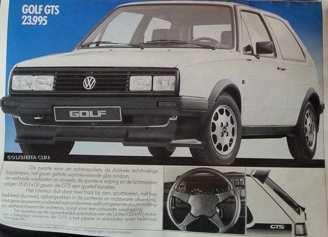 Golf GTS 2 MK2 Votex Bumper GTS Voorbumper Onder Lip Spoiler, Ophalen, Voor, Volkswagen, Bumper