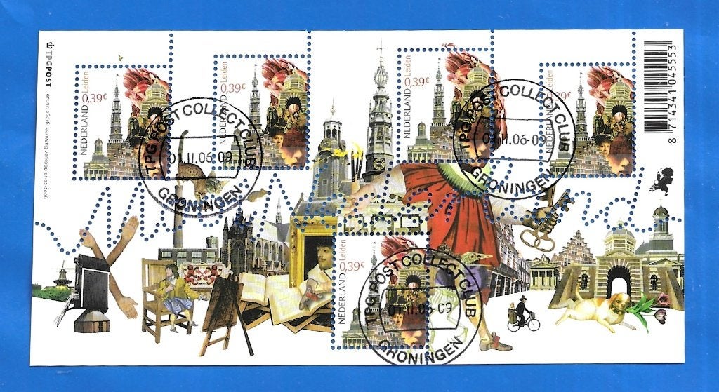Mooi Nederland 2006 - Mooi Leiden NVPH 2413 gestempeld, Verzenden, Na 1940, Gestempeld