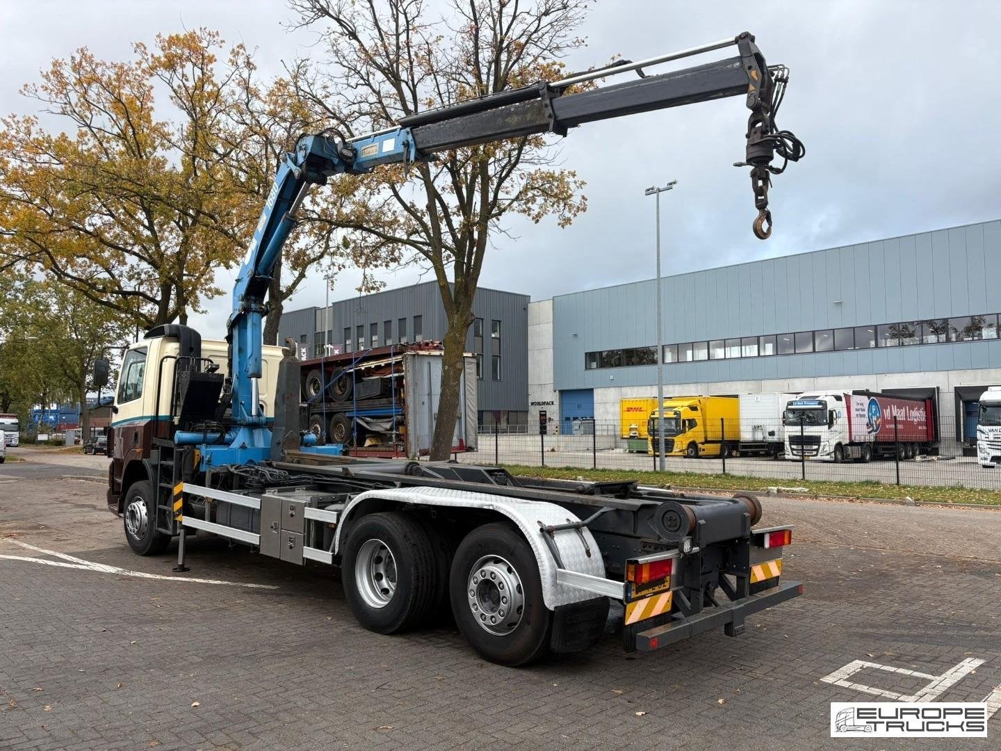 DAF CF85.340 Steel/Air - NL Truck - Euro 3 - HMF1680 Crane T, Auto's, Overige kleuren, Bedrijf, Diesel, 2 stoelen