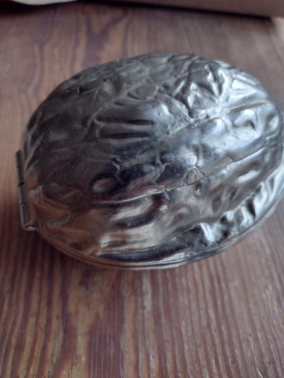 vintage metalen walnoot notenkraker, Antiek en Kunst, Ophalen