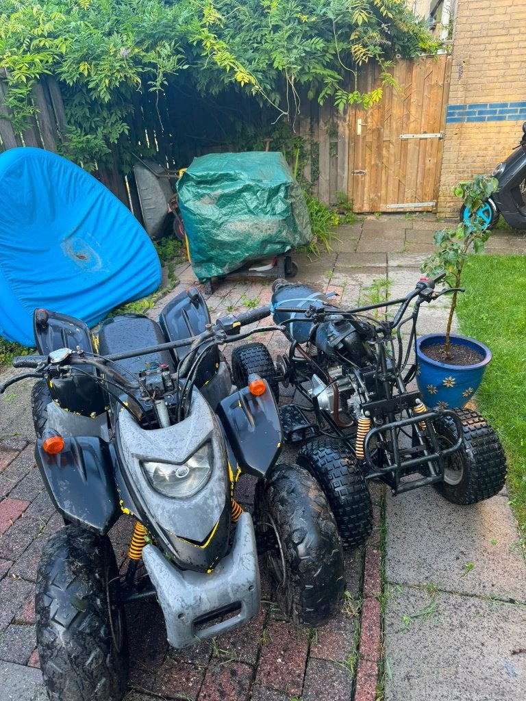 2x opknapper quad adly en eton op kenteken 50cc en 125cc, Motoren, 1 cilinder