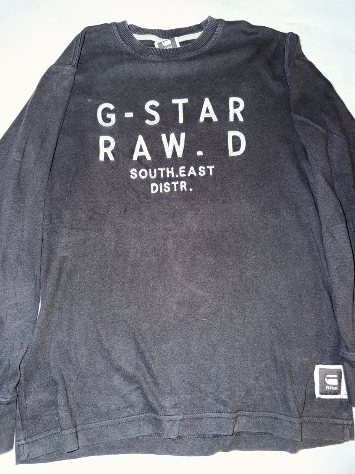 G-Star RAW.D SOUTH.EAST DISTR. Sweater Maat L, Ophalen of Verzenden, Gedragen, Maat 52/54 (L), Zwart