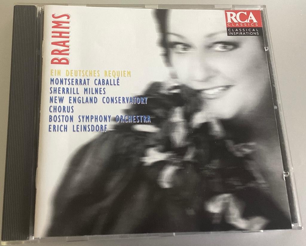 Brahms Ein Deutsches Requiem Monteserrat caballé CD, Ophalen of Verzenden, Romantiek, Gebruikt, Vocaal