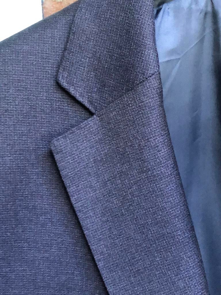 Eduard Dressler visgraat pak Blauw/ Grijs 100% Wol Mt 54, Kleding | Heren, Kostuums en Colberts, Ophalen of Verzenden, Zo goed als nieuw