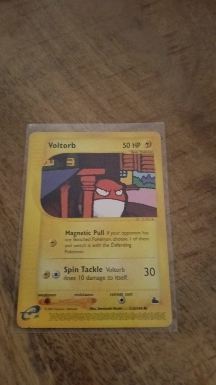 Voltorb Skyridge Pokémon Kaart - Near Mint Conditie, Ophalen of Verzenden, Zo goed als nieuw, Losse kaart
