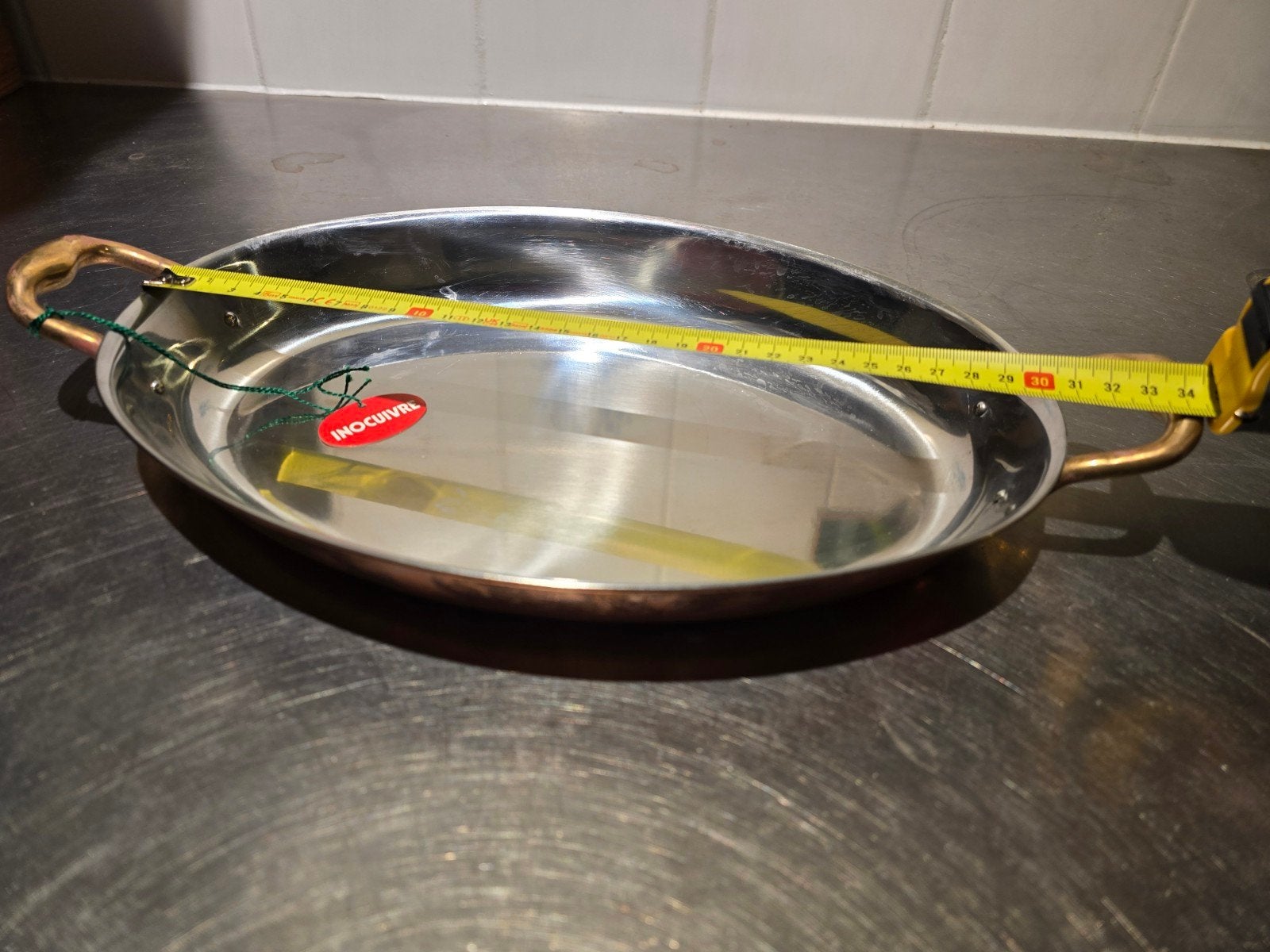 De Buyer Inocuivre koperen braadslede met RVS binnenzijde, Koper, Braadpan, De Buyer, Nieuw