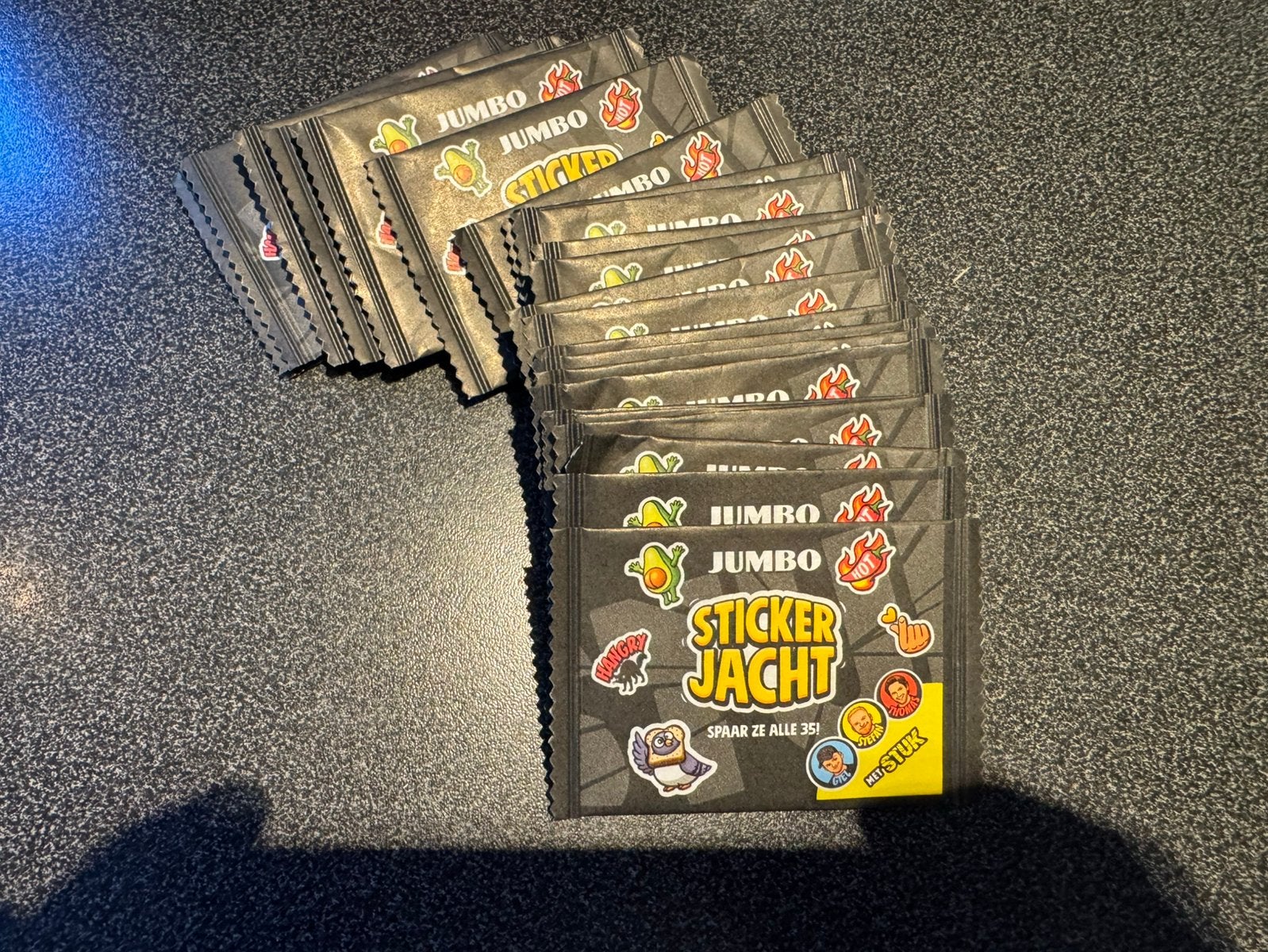 25 stuks Jumbo stickerjacht stickers, Jumbo, Ophalen of Verzenden