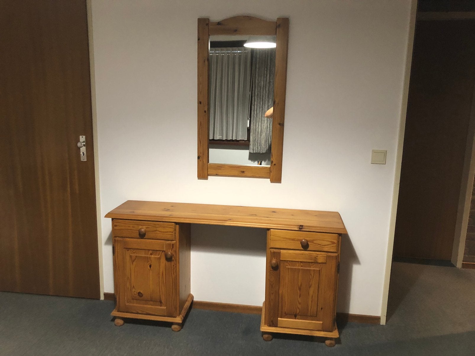 Toilet/kaptafel met spiegel., Huis en Inrichting, Tafels | Kaptafels, Ophalen