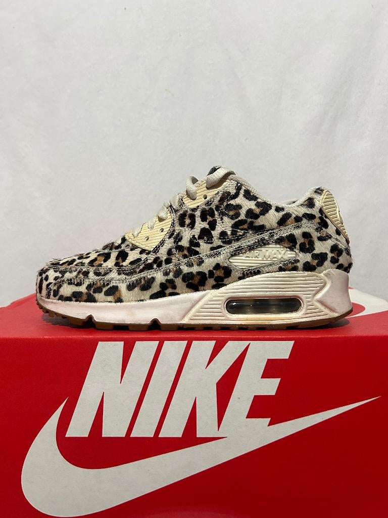 ALS NIEUW! Maat 38,5 - Nike Air Max 90 NikeID Animal Leopard