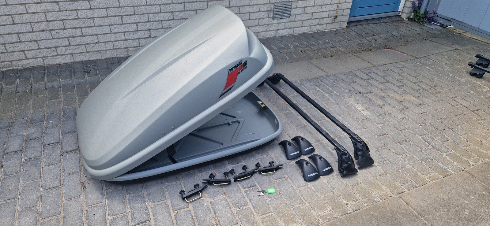 Dakkoffer Tornado by Jetbag met Nissan dakdragers, Auto diversen, Dakkoffers, Ophalen, Gebruikt