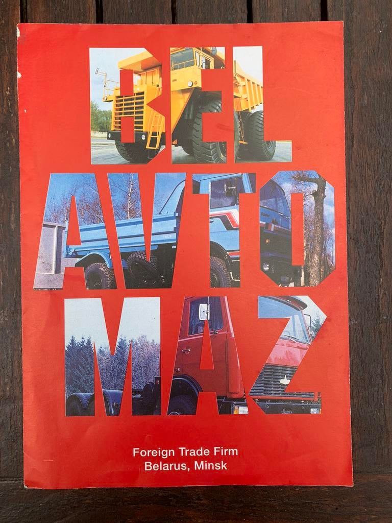 Folder Russische MAZ truck, Ophalen of Verzenden, Overige merken