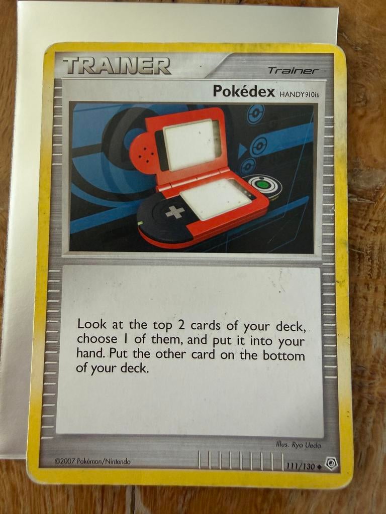 Trainer Pokédex HANDY910is, Ophalen of Verzenden, Zo goed als nieuw, Losse kaart