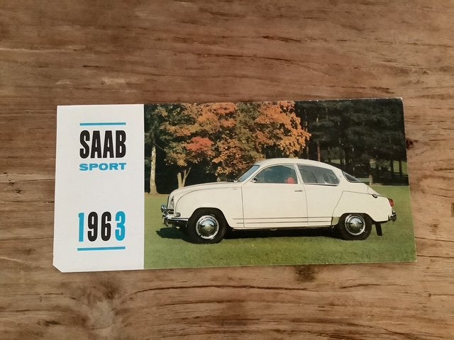 SAAB 96 Folder Brochure 1963, Ophalen of Verzenden, Zo goed als nieuw, Overige merken