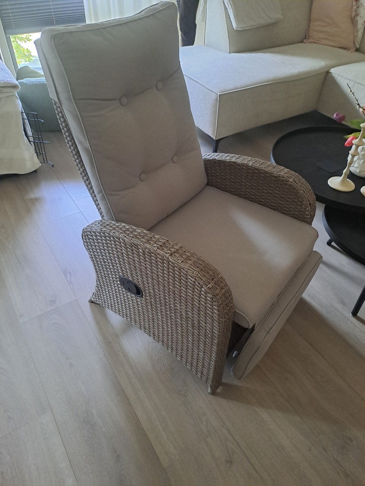 GRATIS AFHALEN Loungestoelen 2 stuks, Ophalen, Gebruikt, Riet of Rotan