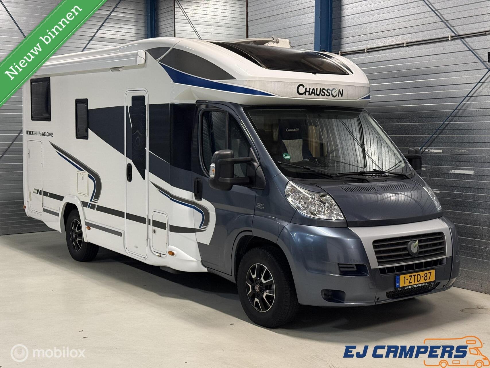 Chausson 617 GA Enkele bedden + Hefbed!, Airbags, Ringverwarming, Hordeur, Luifel