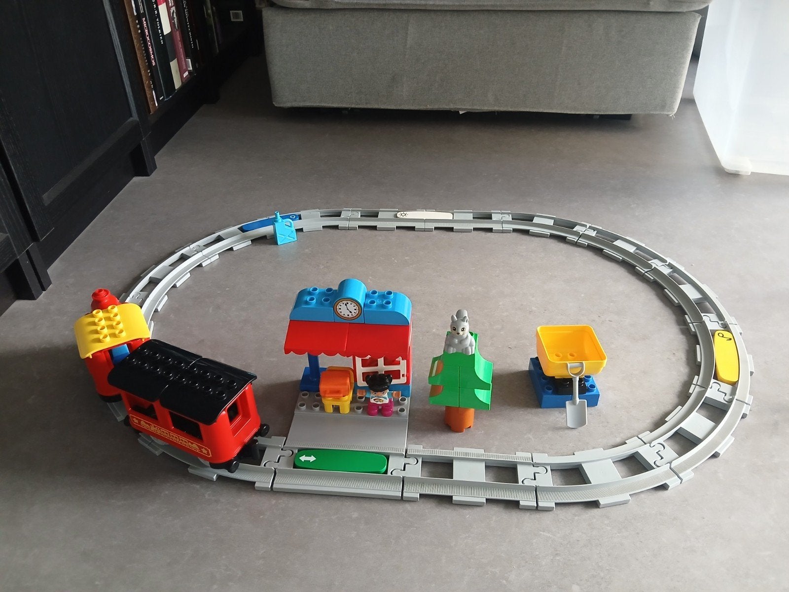 LEGO Duplo 10874 Stoomtrein met rails en accessoires, Compleet, Overige thema's, Ophalen of Verzenden, Zo goed als nieuw