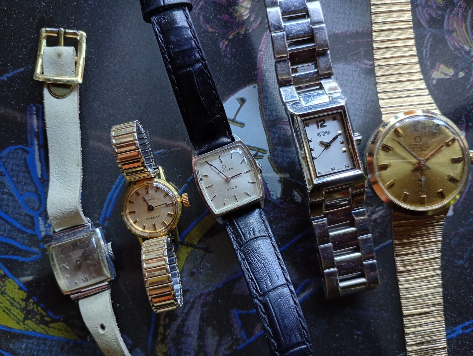 div horloges swiss certina 2x roamer palerma, Sieraden, Tassen en Uiterlijk, Ophalen of Verzenden, Staal, Overige merken, 1960 of later
