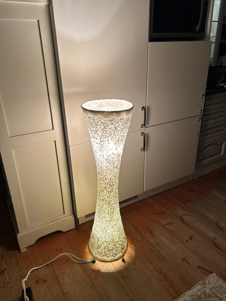 Sta-lamp Capizschelpen, Ophalen, Overige materialen, Gebruikt, E27 (groot)