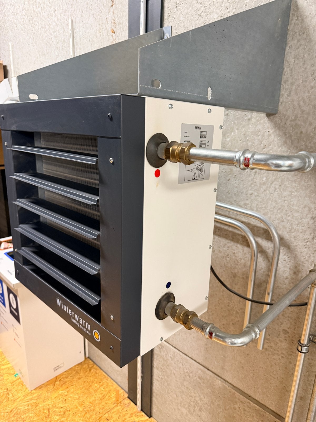 Winterwarm WWH 115 Heater - Zo goed als nieuw, Doe-het-zelf en Verbouw, Verwarming en Radiatoren, Ophalen, 30 tot 80 cm, Radiator